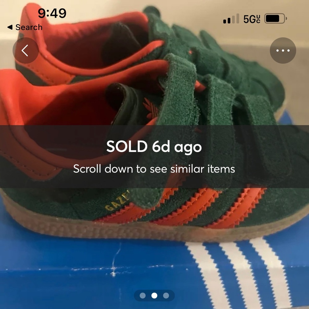 adidas Kids Sneakers in Green and Red